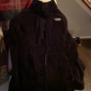 Black fuzzy northface